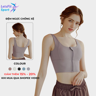 Áo Tập Gym Nữ Chống Xệ Có Mút Ngực LETSFIT SPORT L01AB Áo Bra Tập Gym Yoga Mát Mẻ Cho Mùa Hè