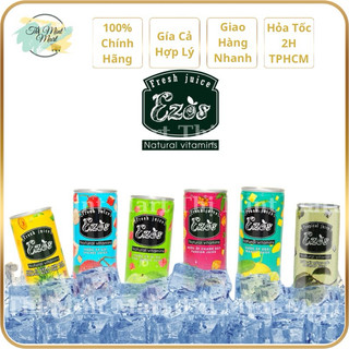 [Lốc 6 lon x 240ml]_Nước Ép Trái Cây EZOS Nhiều Vị🍍🍋🥭_Thị Mint Mart.
