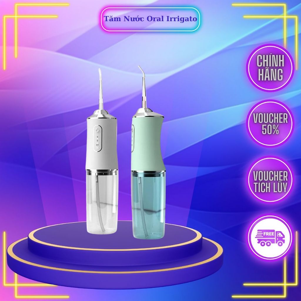 Máy Tăm Nước Cầm Tay Oral Irrigator - Tăm Nước Vệ Sinh Răng Miệng Hàng Chính Hãng Loại 1