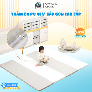 Thảm Cho Bé Bằng Da PU Cao Cấp PAKEY Siêu Êm, Siêu Bền , Đệm Thảm Dày 4cm Phong Cách Hàn Quốc Bảo Hành 1 Năm