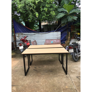 Bàn chân sắt bàn làm việc dài 1m4