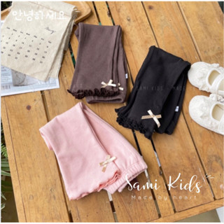  quần ống loe cho bé gái kèm turban AQ33CG 