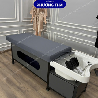 Ga bọc giường gội đầu, ga giường gội đầu dưỡng sinh vải thun lạnh, bo chun chắc chắn