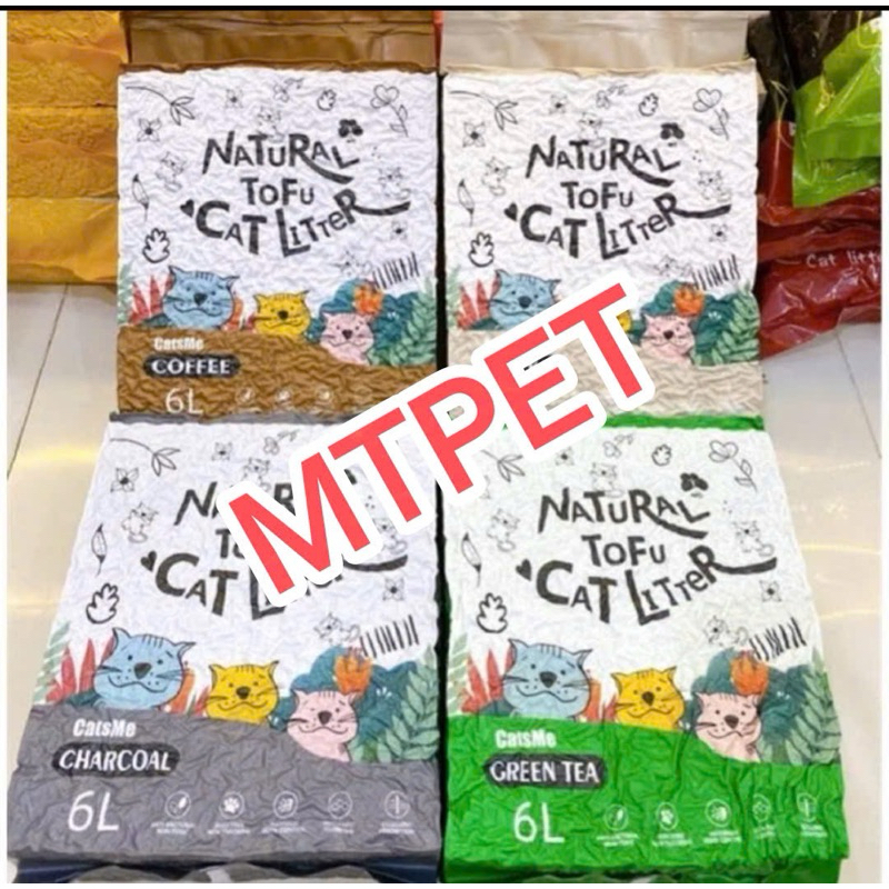 Cát Đậu Nành Cature 6L 2.4kg Xả Bồn Cầu Catsme hương tự nhiên