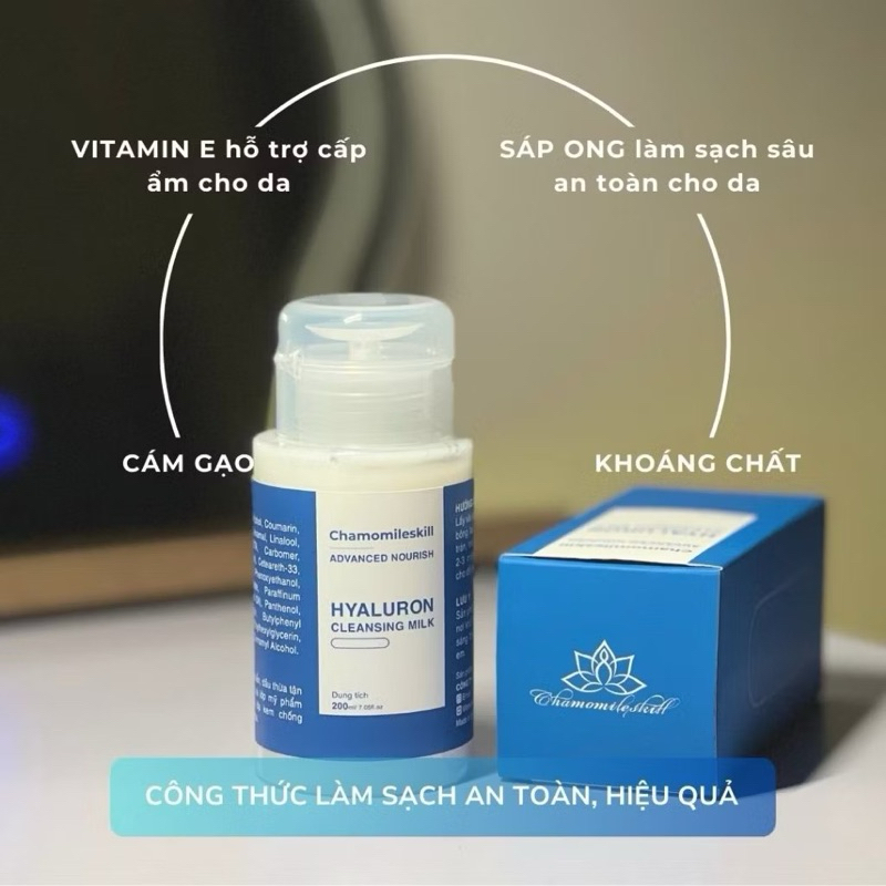 [HÀNG CHÍNH HÃNG] TẨY TRANG CHAMOMILESKILL