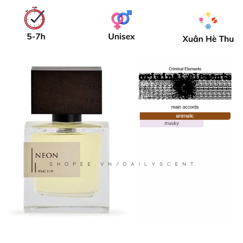 10ml Neon Eau de Parfum Criminal Elements| Nước hoa Unisex| Nước hoa mùi sữa chua| Dailyscent