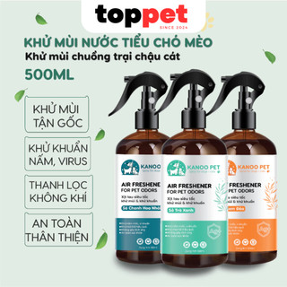  Xịt khử mùi nước tiểu khử mùi chậu cát chó mèo KANOO PET giúp khử tận gốc mùi hôi khai 