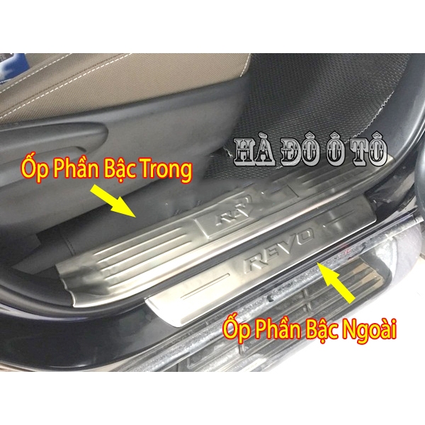 Ốp Bậc Cửa Hilux 2019 2020 2021 2022 2023 2024 - Bộ Ốp Bảo Vệ Chống Xước Cánh Cửa Toyota Hilux