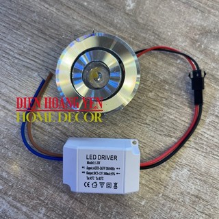 ĐÈN LED MẮT ẾCH 1W KHOÉT LỖ 45mm