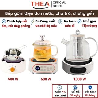 Bếp gốm điện mini cao cấp nấu đa năng pha trà, đun nước, chưng yến, giữ nhiệt, hẹn giờ, an toàn  - THEA