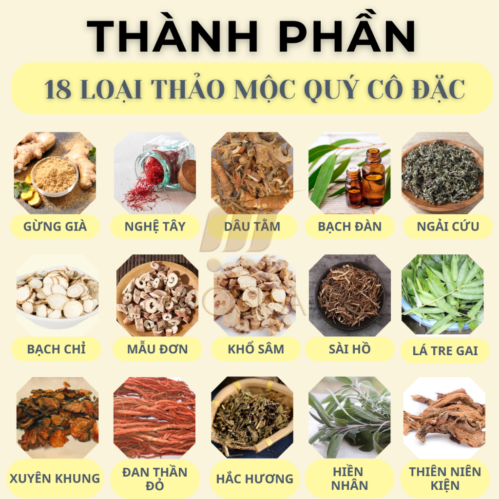 Viên Ngâm Chân 18 Vị Thảo Mộc HANBASA - Thải Độc Giảm Đau Nhức, Tê Chân Giảm Giảm Cân Giúp Ngủ Ngon Sâu Giấc| Moska Shop