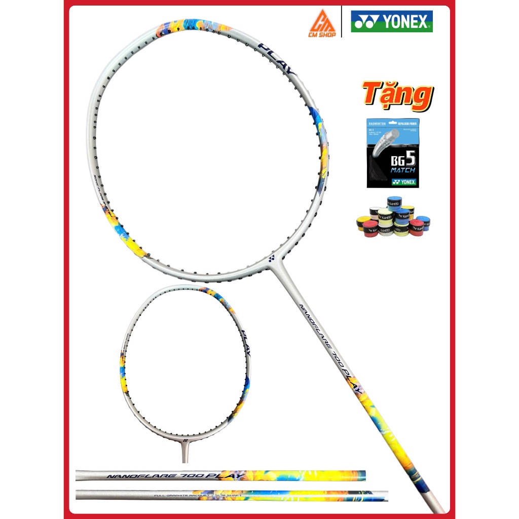 VỢT YONEX NANOFLARE 700 PLAY MÀU BẠC (CHƯA ĐAN LƯỚI) - (HÀNG CHÍNH HÃNG)