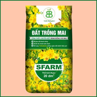 Đất Trồng Mai Sfarm, Đất cho mai vàng Lavamix Giàu Dinh Dưỡng, Hồi Phục, Phát Triển Rễ Vuonbabylon - Túi 20dm3 ~10kg