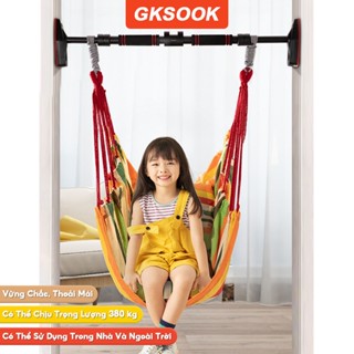 GKSOOK Võng Xích đu Sân Vườn Treo Ghế 150KG Phòng Ngủ Nhà Cắm Trại Dây Giường Võng Ghế