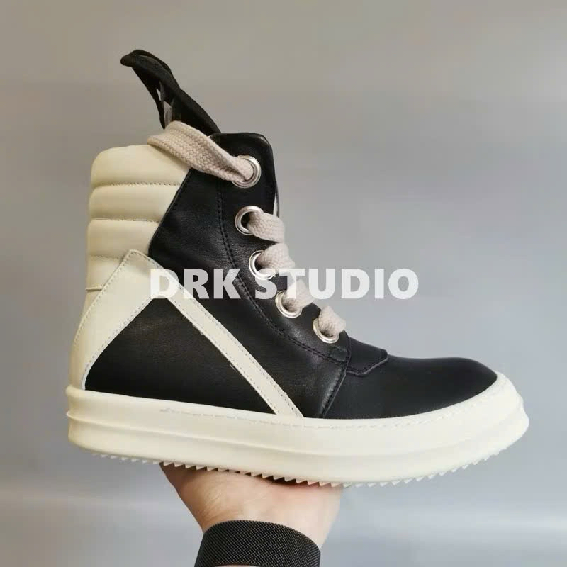 [Order] Giày RickkOwen’s Ramones High top black and white men's size sports shoes | BigBuy360 - bigbuy360.vn