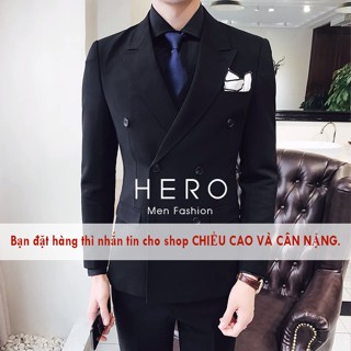 Bộ Vest Nam 6 Cúc Hàn Quốc, Bộ Suit Nam 6 Khuy Chất Vải Sịn, Fom Dáng Đẹp