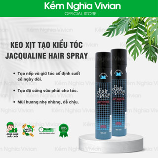  Keo xịt tạo kiểu tóc Jacqualine Hair Spray 400ml đen  MP0649  
