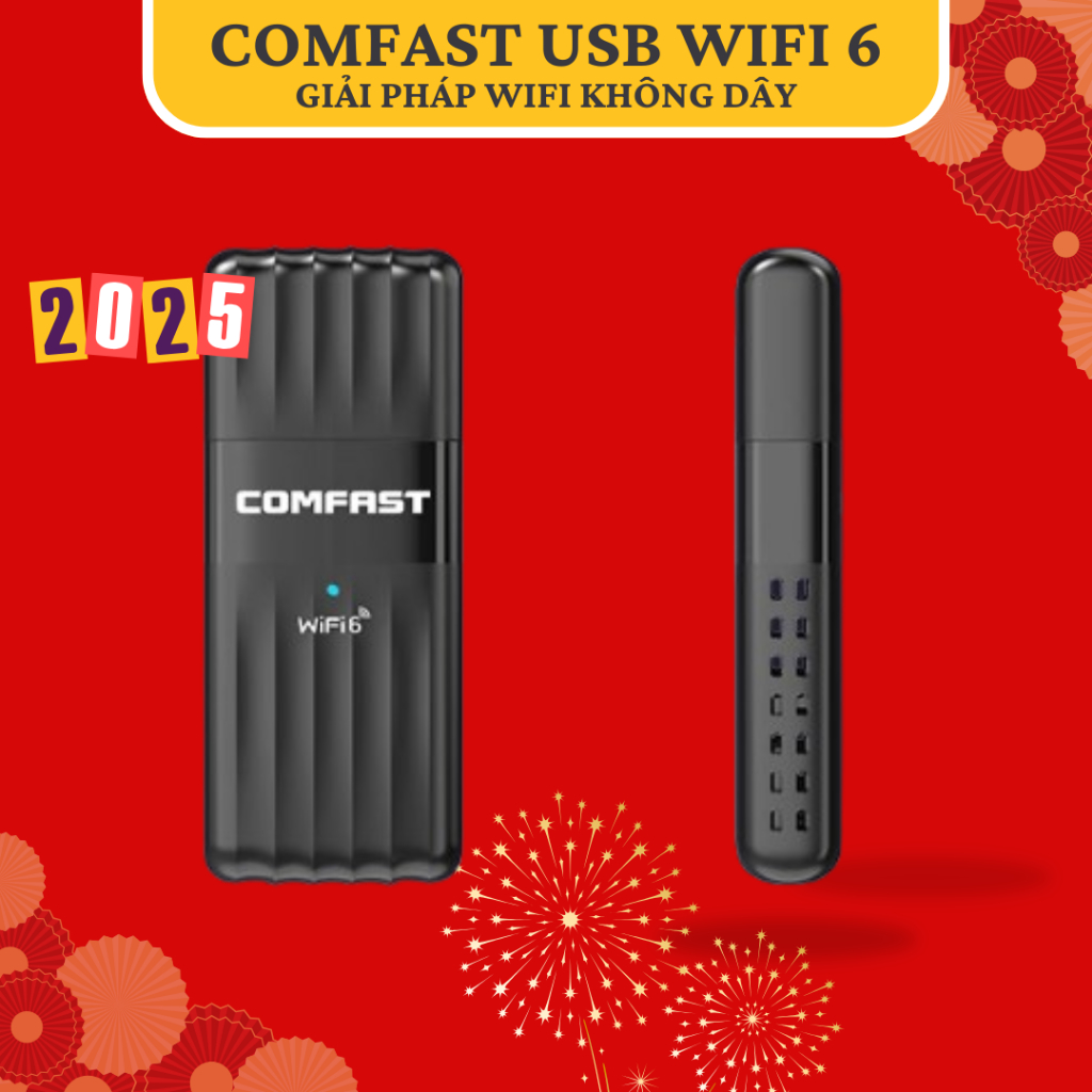USB WiFi 6, Bluetooth 5.3, COMFAST CF-943AX, USB WiFi, adapter không dây