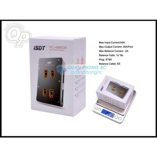 Vĩ sạc 4 pin ISDT PC-4860 jack XT60