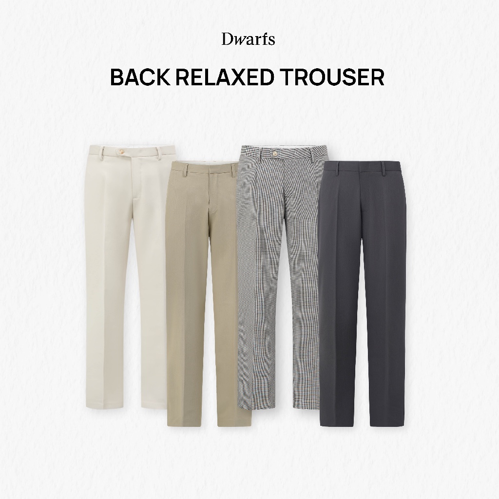 Quần vải dáng suông rộng DWARFS Ziczac Back Relaxed Trouser