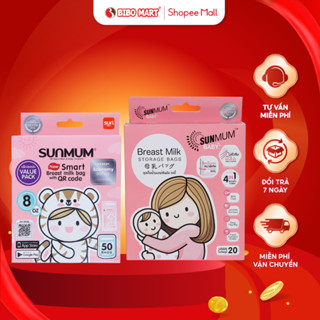 Túi Trữ Sữa Sunmum Chất Liệu An Toàn Đạt Chuẩn Thiết Kế Thông Minh 150ml 250ml - Bibomart