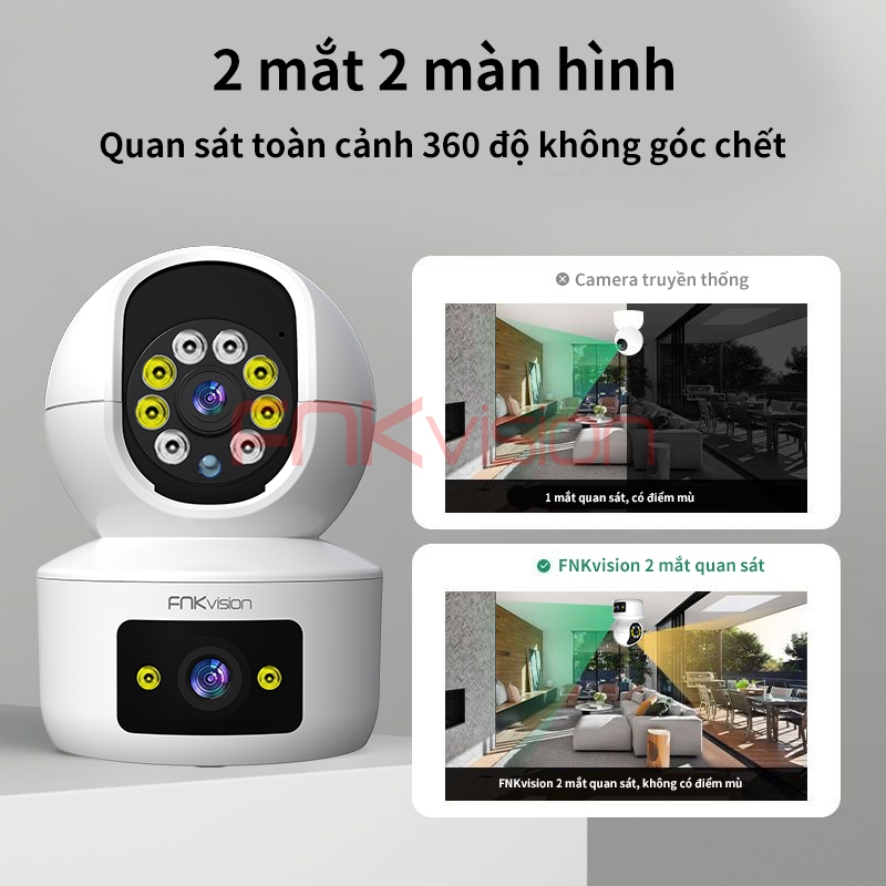 CAMERA IP WIFI YOOSEE 11 LED FNKvision 5.0Mpx Full HD  New 2023 - QUAY ĐÊM CÓ MÀU - XOAY 360 ĐỘ - THEO DÕI CHUYỂN ĐỘNG | BigBuy360 - bigbuy360.vn