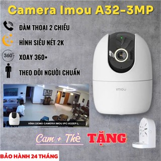 Camera WiFi Imou A32 Xoay 360,Báo Động Đàm Thoại 2 Chiều - Camera Trong Nhà Chính Hãng Có Bảo Hành