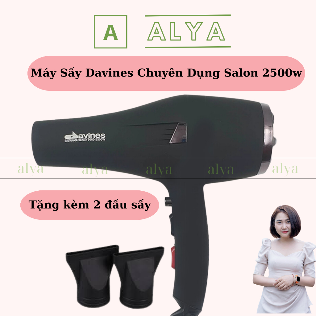  Máy Sấy Tóc Davines 6690 - Máy Sấy Tóc Chuyên Dụng Cho Salon Công Suất Lớn 2300W 