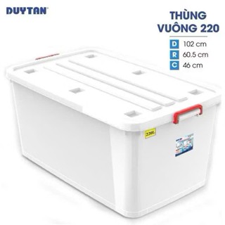 thùng nhựa 220l duy tân ko bánh xe