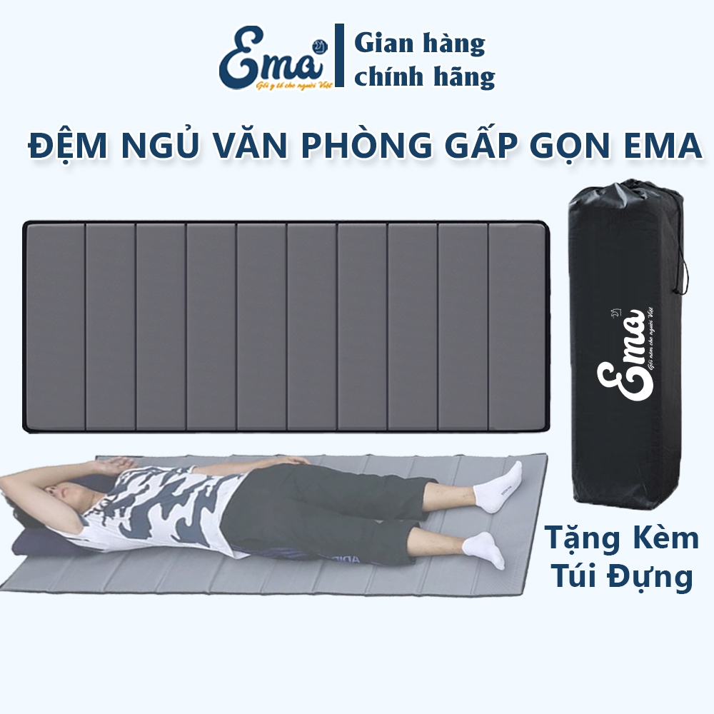 Đệm ngủ văn phòng, thảm gấp gọn dùng để ngủ trưa, du lịch - Kích thước 190x70x1cm