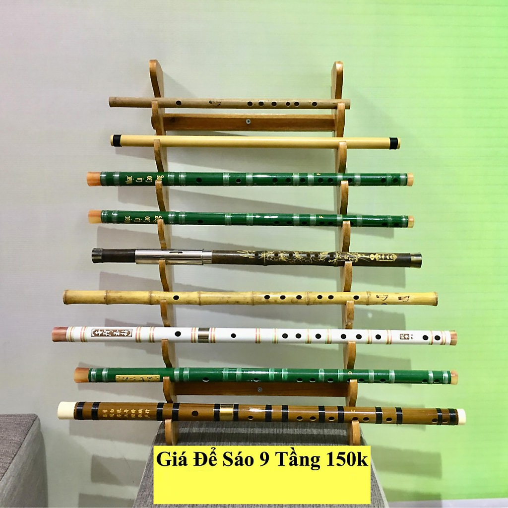 Giá Treo Sáo Trúc Gỗ Quế
