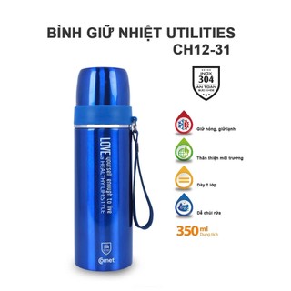 Bình giữ nhiệt COMET 350ml inox 304 cao cấp giữ nhiệt 6 - 8 tiếng - CH12-31