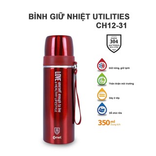 Bình giữ nhiệt COMET 350ml inox 304 cao cấp giữ nhiệt 6 - 8 tiếng - CH12-31