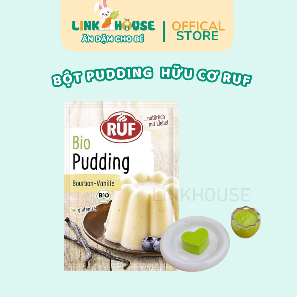 Bột Pudding Ruf Hữu Cơ , Bột Làm Bánh Cho Bé Ăn Dặm