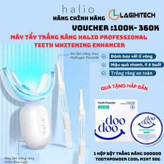 Máy Tẩy Trắng Răng Halio Professional Teeth Whitening Enhancer (Kèm 2 Bút Hỗ Trợ Làm Trắng) - Hàng Chính Hãng