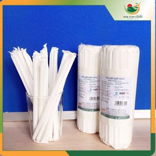 Phi 6 - Bó 100 ống hút giấy làm từ sợi mía