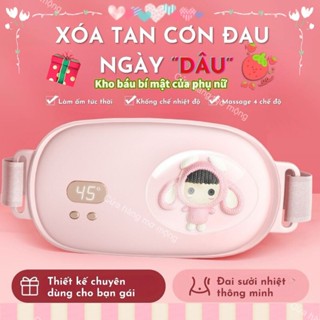 Máy massage giảm đau bụng kinh nguyệt chườm ấm Máy Massage Bụng Kinh làm ấm bụng tử cung cho phụ nữ