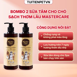 Combo 2 Sữa Tắm Chó MASTERCARE Siêu Khử Mùi Lưu Hương Lâu Ngăn Ngừa Ve Ghẻ Nấm 500ml Tui Tiến Pet