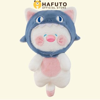 Gấu Bông  Mèo Dudu Đội Mũ Cá Mập Đáng Yêu Cao Cấp Hafuto, Quà Tặng Đồ Chơi Cho Mọi Lứa Tuổi