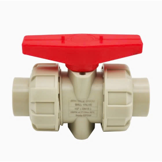 Van bi 2 đầu rắc co PPH DN65 DN80 DN100
