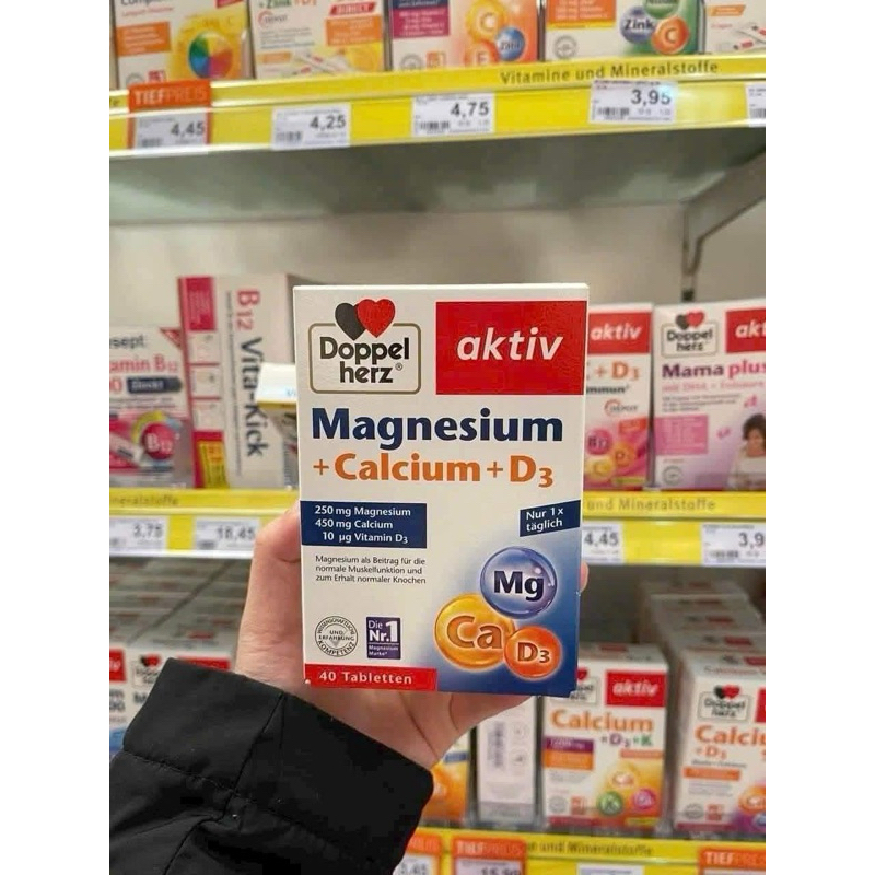 COMBO 5 HỘP MAGNESSIUM +CALCIUM+ D3