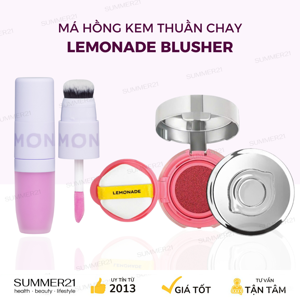 Má hồng kem lì thuần chay LEMONADE 