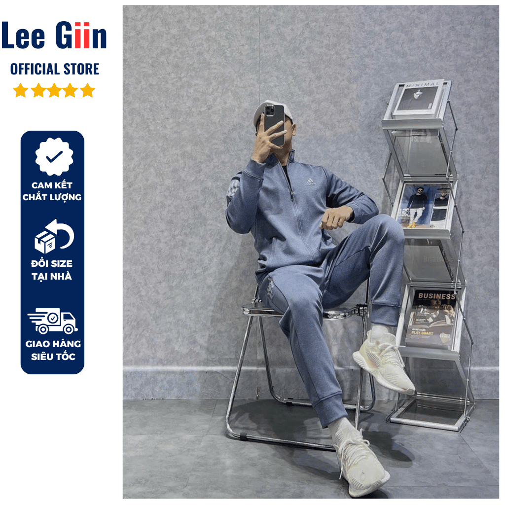 Bộ quần áo nam thu đông Adidas hàng hiệu cao cấp, mặc nhà, thể dục thể thao phom dáng đẹp bản mới 20