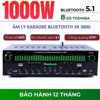  Amply Karaoke Bluetooth Sunbuck SR 3800 Âm Ly Karaoke   Gia Đình Amply 5.1 Công Suất Đỉnh 1000W Âm Thanh Vòm 