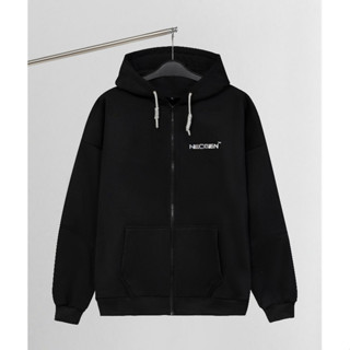 Áo Khoác Hoodie Zip Unisex Local Brand Neogen ND13 Chất Nỉ Lông Cáo, In Nổi Phủ Bạc Form Rộng Dành Cho Nam Nữ (Tặng tất)