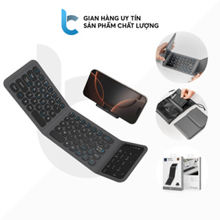 Bàn Phím Gập Di Động Bluetooth WiWU FMK-05 Có Bàn Di Chuột Cho Laptop, Máy Tính Bảng, Điện Thoại