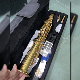 Saxophone Soprano Thẳng Đầy Đủ Phụ Kiện