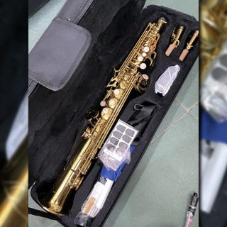 Saxophone Soprano Thẳng Đầy Đủ Phụ Kiện