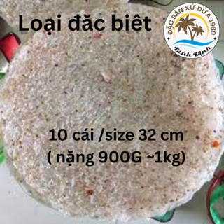 BÁNH TRÁNG NƯỚC DỪA BÌNH ĐỊNH HÀNG LOẠI 1 -Ràng 10 cái- KHỔ 32CM