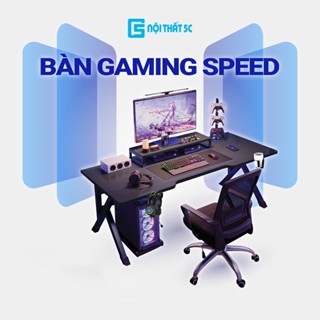 Bàn học, bàn gaming được cắt CNC bo tròn 4 góc, chân sắt hộp sơn tĩnh điện dày dặn, mặt bàn gỗ công nghiệp phủ melamine
